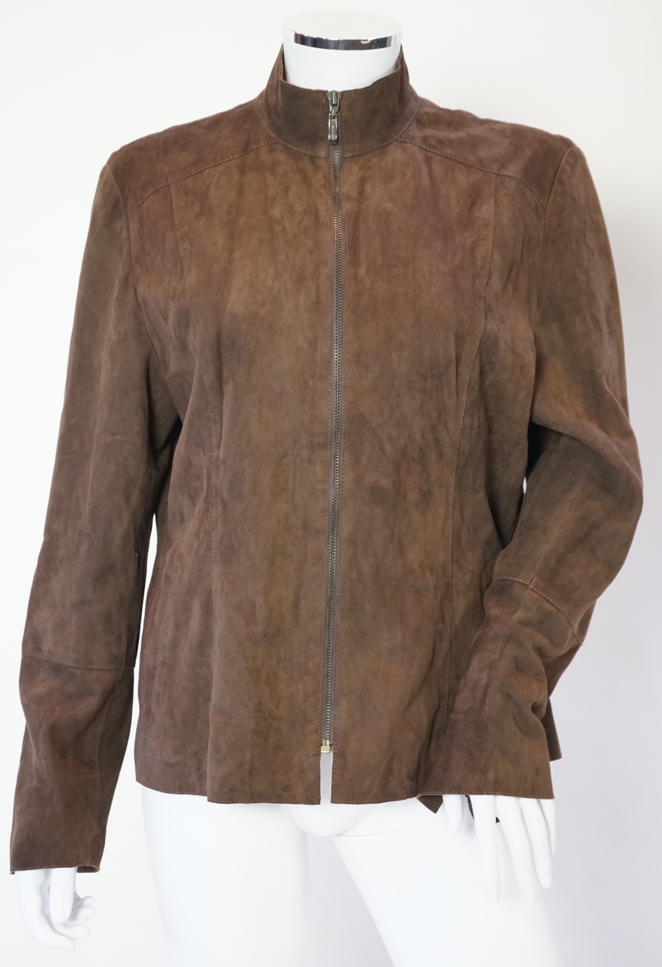 A Ralph Lauren, Polo Collection brown suede jacket, size EU 38